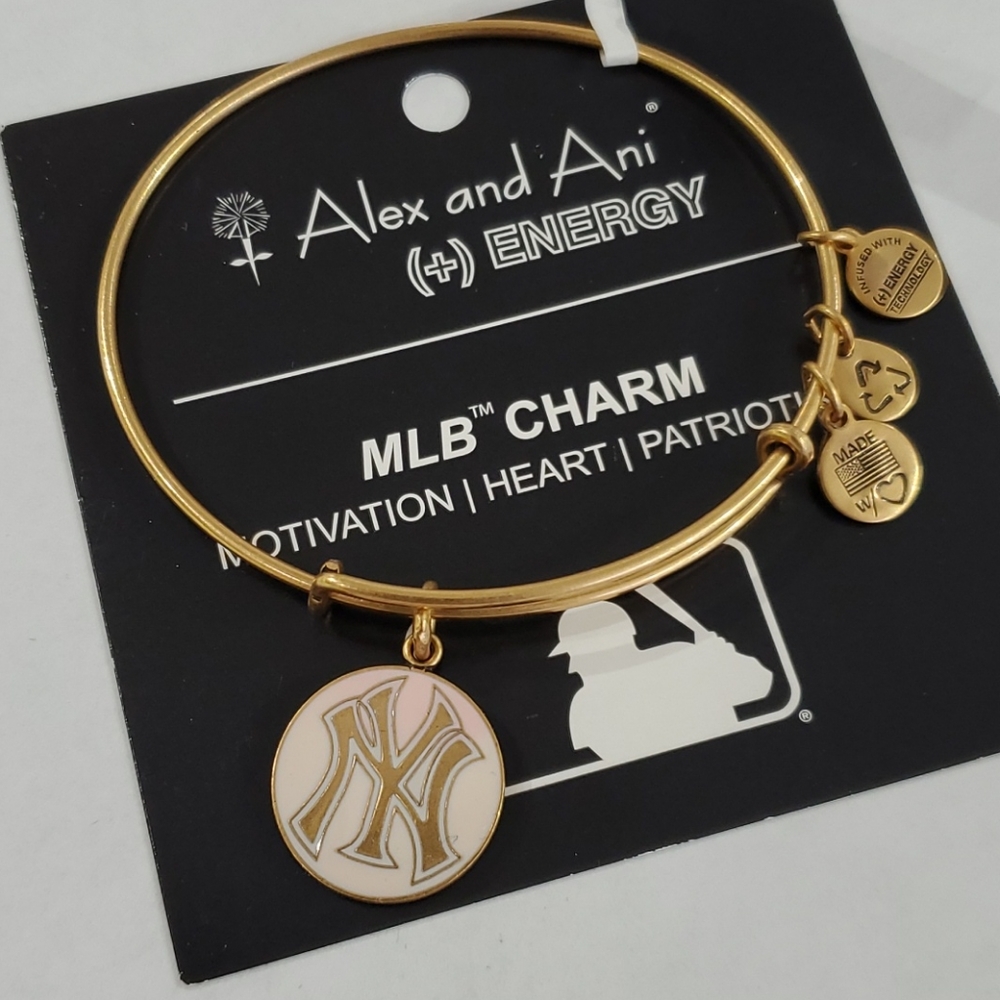 Alex and Ani Pink Tye-Dye Enamel NY Yankees ⚾️ Br